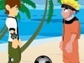 เกม Naruto and Ben 10 play volleyball