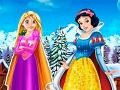 เกม Rapunzel And Snow White Winter Dress Up