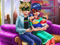เกม Dotted girl Family Day