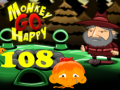 เกม Monkey Go Happy Stage 108