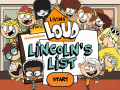 เกม The Loud House: Lincolns List  