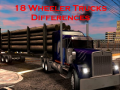 เกม 18 Wheeler Trucks Differences