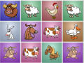 เกม Farm animals matching puzzles