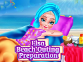 เกม Elsa Beach Outing Preparation