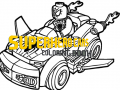 เกม Superhero Cars Coloring Book