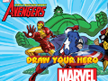 เกม Marvel Draw Your Hero