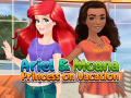 เกม Ariel and Moana Princess on Vacation