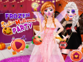 เกม Frozen Sisters Halloween Party