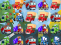 เกม Cartoon Trucks Match 3 