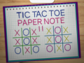 เกม Tic Tac Toe Paper Note 2