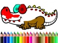 เกม Back To School: Aligator Coloring