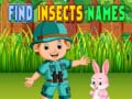 เกม Find Insects Names