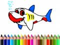 เกม Back To School: Shark Coloring Book