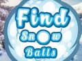 เกม Find Snow Balls