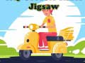 เกม City Scooter Rides Jigsaw