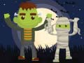 เกม Vampires and Frankenstein Coloring