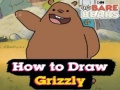 เกม We Bare Bears How to Draw Grizzly