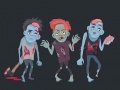 เกม Zombies and Skeletons Coloring
