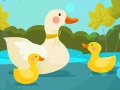 เกม Mother Duck and Ducklings Jigsaw