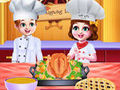 เกม Chef Twins Thanksgiving Dinner Cooking