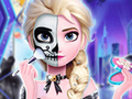 เกม Elsa's Halloween Party Tattoo