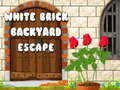 เกม White Brick Backyard Escape