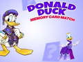 เกม Donald Duck memory card match