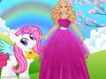 เกม Barbie and Pony Dressup