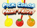 เกม Pick Color Paint Fruits
