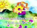 เกม Find 5 Differences Kids and Sun