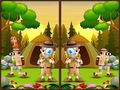 เกม Spot 5 Differences Camping