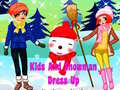 เกม Kids and Snowman Dress Up