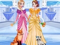 เกม Elsa & Anna's Icy Dress Up