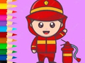 เกม Coloring Book: Fireman