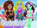 เกม Monster School Beach Party