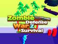เกม Zombie defense: War Z Survival