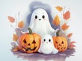 เกม Coloring Book: Halloween Ghosts