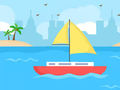 เกม Coloring Book: Boat On Sea