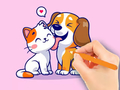 เกม Coloring Book: Dog And Cat