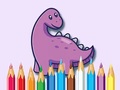 เกม Coloring Book: Dinosaur With Flowers