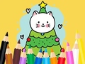 เกม Coloring Book: Cats And Christmas Tree