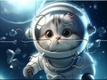 เกม Jigsaw Puzzle: Astronaut-Cat