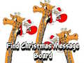 เกม Find Christmas Message Board