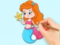 เกม Coloring Book: Beautiful Mermaid Princess