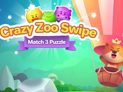 เกม Crazy Zoo Swipe Match 3 Puzzle
