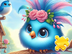เกม Jigsaw Puzzle: Cute Blue Bird