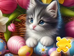เกม Jigsaw Puzzle: Easter Cat