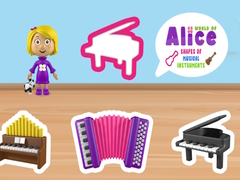 เกม World of Alice Shapes of Musical Instruments