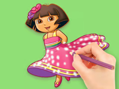 เกม Coloring Book: Dora Prepare Party