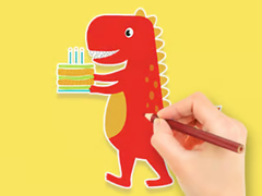 เกม Coloring Book: Dinosaur Birthday